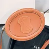 Kadın Triomfes Yuvarlak Tote Luxurys Tasarımcı Çanta İnsan Moda Satchel Deri Sling Eşit Crossbody Çanta Strap Seyahat El çantası debriyajı Mini Oval Gaga Omuz Çantaları