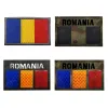 IR Infrared Spain French Germany Italy Russian UK Netherlands Flag Patches Tactical Army Military Reflective Flags Badges