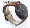 Panerais Watch Mens Watches Radiomir 8day 45 mm manuel en céramique Pam 384 vendu tel quel