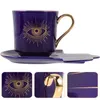 Cups Saucers Cup Coffee Mug Ceramic Eye Mugs Tea Evil Porcelain Espresso Turkish Eyes God Amulet Latte Mulled Drinking Style