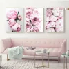 Painting Wall Art Picture for Living Room No Frame Nordic Minimalist Posters and Prints Pink Peony Flower Kids Room Decor Canvas
