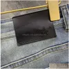 Dames jeans hoogwaardige herenontwerpersbroek mannen slanke kleine rechte katoen casual denim broek fashiona driehoek logo letter gra dhsdb