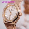 Lastest AP Wrist Watch Royal Oak 15451or Women's Watch Rose Gold med Diamond Automatic Mechanical Swiss Luxury Watches Watches Casual Fashion Watch Diameter 37mm