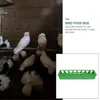 その他の鳥の供給チキンオウムフィーダーディスペンサースロット鶏肉トラフハミングバード用の鳩のフードボックスバードコンテナコンテナボウル