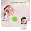 Monitorer VB602 IR Night Vision Temperatur Monitor Lullabies Intercom Vox Mode Video Baby Camera Walkie Talkie Babysitter Baby Monitor