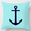 Kudde Marine Sailor Series Pillow Case Home Office Soffa Decoration Throw PudowCover Stripes Sea Boating Modern Cover