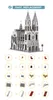 MOC-148170 Modular Gótico Catedral Blocos Definir Modelo Catedral Medieval Com detalhes típicos 4165 PCs para coleção