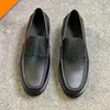 THIGWJH Black Epsom Leather Loafers Luxury Designer Classic minimalist style Daily casual business mens shoes 240407