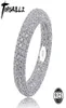 Qualität 925 Sterling Silber Stempel Ring voll vereiser Kubikzirkonia -Männer Frauen Verlobungsringe Charme Schmuck für Geschenke Y07238222121
