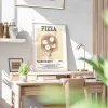 Cucina retrò poster minimalisti poster ramen sushi pizza kebab stampe tela dipinto di pittura immagine artistica da parete per sala da pranzo decorazione per la casa