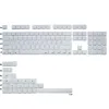 Tillbehör Idobao ABS KeyCap Set 130Keys White Marble KeyCaps Ice Translucent KeyCap Sidavtryck KeyCap för Mechanical Keyboard OEM KeyCap