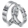 Свадебное кольцо 6 мм 316L нержавеющая сталь пара