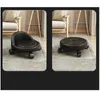 Figurines décoratives 2024 EST Small Round Floor Poulleystool Pédicure Massage Massage meuble Chaise Rouleau Rouleau avec roues Poulied