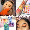 Shadow Beauty Glazed New Ankomst 4 i 1 Color Board Eyeshadow Palette Långvarliga 60 färger Neon Eye Pigment Matte Glitter Eye Shadow