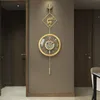 Copper Wall Clock Stylish New Metal Wall Hanging Art House Home Living Room Design Moderna stora dekorativ Silent Clocks Watch