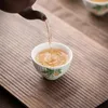 Kopjes schotels Jingdezhen keramische handgeschilderde theekop wit porselein kleine meester creatieve onderglazuur uitstekende waterset