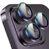 iPhone 15用のメタルカメラレンズガラス14プラスプロマックス13ミニカメラプロテクターリング14pro 15 max 15pro保護キャップ