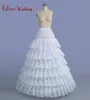 Top White White 6 camadas Babadas em cascata 6 Hoops Papticoat Grown vestido de casamento Crinoline vestido formal para quince50344445