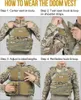 Onetigris Tactical Vest Outdoor Hunting Protective verstelbaar waterdichte multifunctionele molle -vest voor AirSoft Combat Equipment 240408