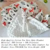 Cobertores Bobagem de bebê Térmico Flanela Térmica Flanela Bratazes Brâmbas de Swaddle para Quilts de Rabbit de Bebe Infantil Brinquedos de Coelho Sety24041724ht