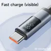 Кабель USB типа C PD 100W Type C до USB C 7A Проводной шнур для зарядного устройства для iPhone 15 Oppo realme Huawei Poco Samsung Display Cable