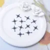 100 pezzi AC12395 1,4*1,2 cm Mini Star Charms Foglie in ottone a sospensione Accessori per gioielli