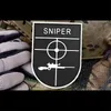 3D PVC Gun Matter Patches Sniper Tactical Military Army Morale Uniform Fastener Hook Emblem Uniform Armband Badge Cloth Sticker