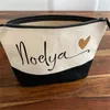 Party Supplies Personalized Makeup Bag Custom Initial With Name Bridal Cosmetic Case Toiletries Pouch Wendding Gifts For Bridesmaid