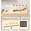 2023 Novo dispensador de ovo de camada dupla automática de camada dupla, tipo de ovo de ovo, caixa de armazenamento de ovo de ovo de copa de cozinha ovo de ovo de ovo