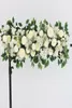 100 cm DIY Wedding Flower Wall Arrangement Peonies Rose Rose Artificial Flower Row Decoração de Ferro de Ferro de Casamento RACOD3935331