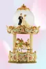 Cadeaux de mariage marié Bride Crystal Ball Music Box Lantern Double Carrousel Huit Tone Box Creative Ornements8674047