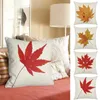 Pillow Decorative Cover 45 X 45cm Autumn Theme Polyester Linen Throw Standard Pillowcase Set