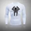 القمصان الجديدة رجال ضغط tshirts قمم Homme Gym Sport Running Litning Litness Strong Long Sleeve Tees Rashguard MMA Sweatshirt