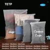 Bolsas de almacenamiento TETP 100pcs 16 cables Logotipo personalizado Bolsa con cremallera Caballero para el hogar Producto Producto Diseño Estilo personalizado