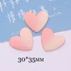 Figurines décoratives 100pcs kawaii Gradient Color DIY Craft arrière Resin Resin Peach Heart Cabochon Scrapbook Accessoires