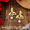 Dangle Ohrringe süße fanförmige ethnische Stil Mode elegante Perlen Anhänger Ohrring Chinesische Vintage Ohrstift Frauen