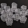 1-20pcs minuscola scatola acrilica Clear Conteiner Forma del cuore per perle di gioielli accessori per profumi fai-da-te Case