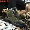 Fitnessschuhe Wandermänner Stiefel Halten Sie warme Schnee Frauen Trekking Outdoor Sport Kampf hoher Top-Slip-Knöchel