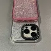 Glitter -paljetter Quicksand Gradient Phone Case för iPhone 15 14 13 12 11 Pro Max Epoxy Silicone Suffproof stötfångare Silikonskydd