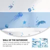 Bath Mats Undersea Animal Wall Sticker Stickers For Living Room Marine Bathtub Decor Bedroom Decal Bathroom Decals DIY Kids