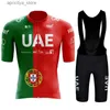 Cycling Shorts Costume for Mens Bike Cycling Shorts Man Bikes UAE Sports Set Cyc Jersey Spring Summer Pro Team 2024 Jacket Mtb Clothing Sets L48