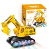 Electric Excavator Toy Robot Engineering Deformation Car Robots Toys For Children Boy toys Gift 240329