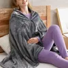 Dekens elektrische deken verdikt USB -verwarming sjaalkussen of bedbank warme winter thermische warmer snel verwarmde cape