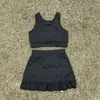 lu-l2239キッズヨガブラジャーとヨガのスカート服の女の子スポーツウェアフィットネスブラジャースカート弾性ヨガセットテニススカートを走る女の子