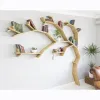 Ny het försäljning anpassad modern stil ny design bokhylla bokhylla för hemträd hylla gren hyllan