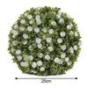 Flores decorativas Bola de grama Adicione cor e beleza natural ao seu espaço com bolas de flores de rosa artificiais para pendurar cestas de jardim