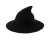 Chapeau de sorcière Diversifié le long de la casquette de laine de mouton tricoter le pêcheur de pêcheur femelle Mode sorcière Point Basin pour Halloween4981524