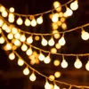 جديد 10M USB/بطارية كرة الطاقة LED String Garland مقاومة للماء المصباح في الهواء الطلق حديقة حديقة الجنية الأضواء عيد الميلاد ديكور عيد الميلاد