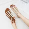 Dress Shoes Summer Women 1,5 cm platform 2 cm hoge hakken sandalen dame mode comfortabel lichtgewicht vrouwelijke vakantie gladiator