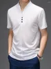 T-shirts pour hommes T-shirt à manches courtes Summer Thin Breathable V-Neck Fashion Colord Color Color